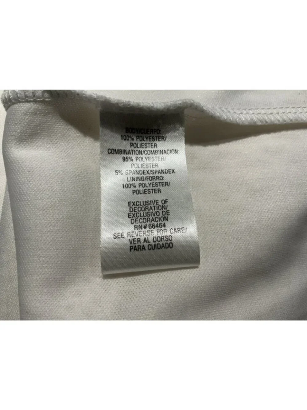Sandra Darren Maxi Dress See Measurements Off White Beaded Neck Line Lace Lined - Picture 12 of 14